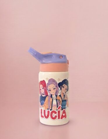 Botella infantil con pitorro Guerreras Kpop